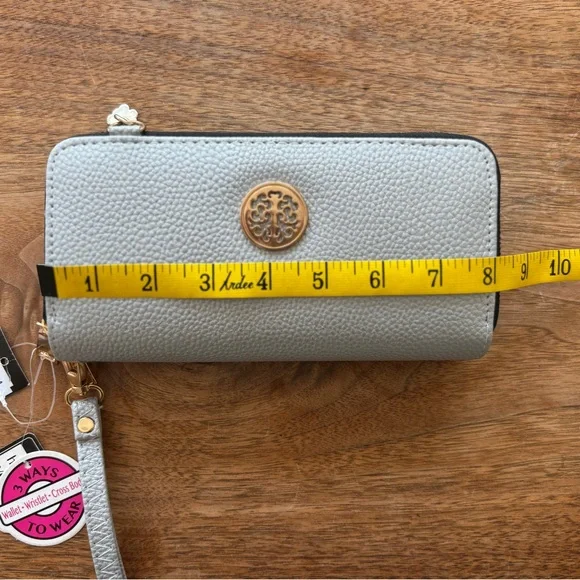 Beverly Hills Polo Club Crossbody Bag Wristlet Wallet - Wear 3 Ways - Picture 7 of 13